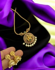 Cz temple choker set