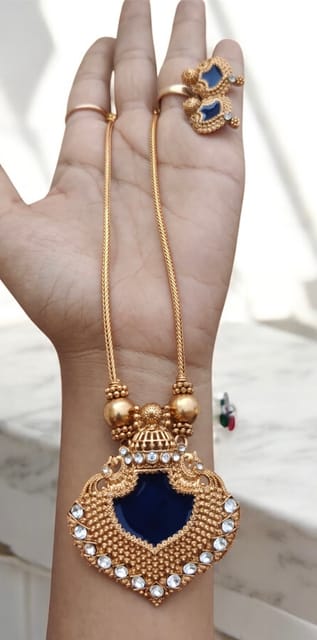 Blue chain set palakka