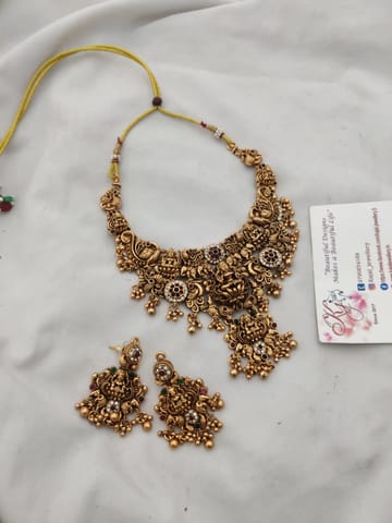 Temple lakshmi necklace set