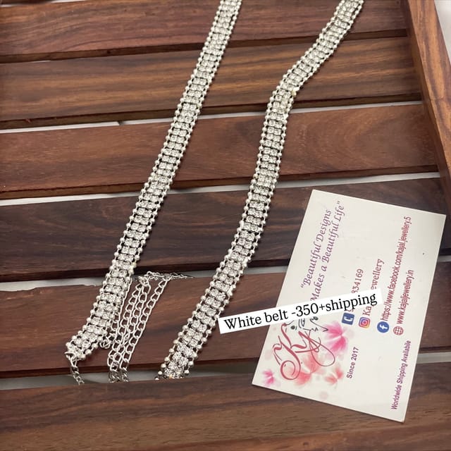 White stone hip belt 3